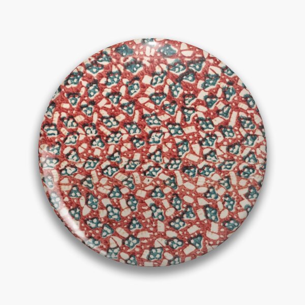Item preview, Vintage stamped red and blue print designed and sold by Coyt.