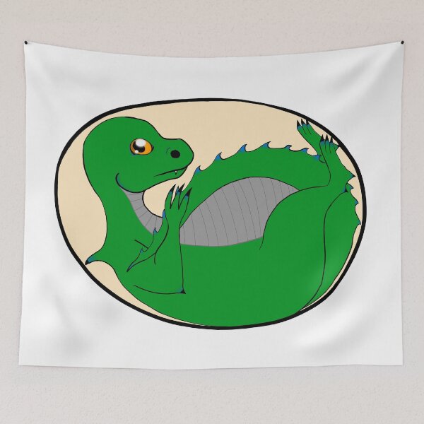 Item preview, Baby dragon in egg green V2 designed and sold by obsedian-dream.