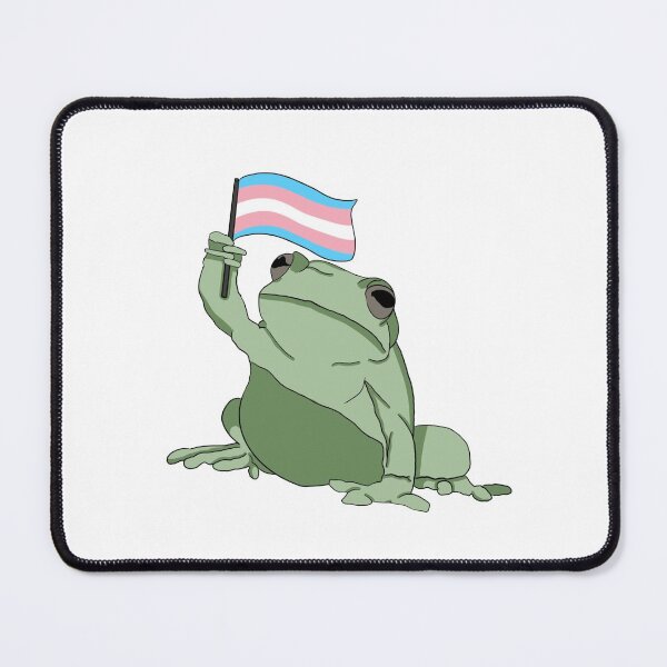 Item preview, trans flag frog designed and sold by Kristys-Chaos.