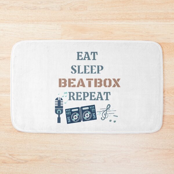 Item preview, Eat Sleep Beatbox Repeat Funny Quote designed and sold by Simi2020.