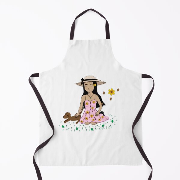Item preview, Cute girl paly with her puppy designed and sold by Mylecm.