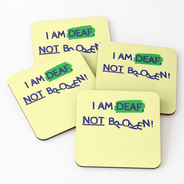 Item preview, I am Deaf, not broken! designed and sold by Vatazumet.