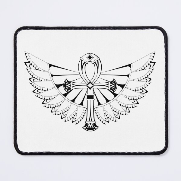 Item preview, Ankh with Wings ( White ) designed and sold by Blackmoon9.