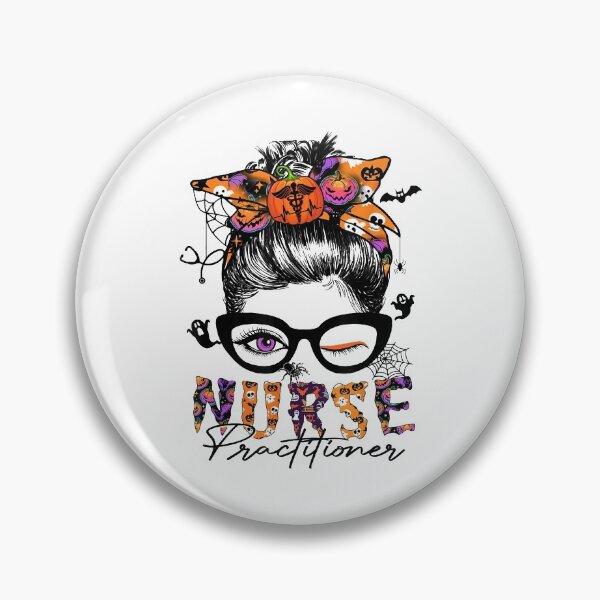 Artikelvorschau, Krankenschwester Practitioner Halloween Messy Bun entworfen und verkauft von westsslewis.