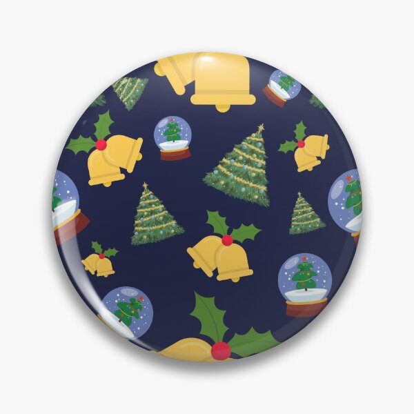 Item preview, Christmas Snow Globe Tree And Bells Seamless Pattern designed and sold by thecooltable.