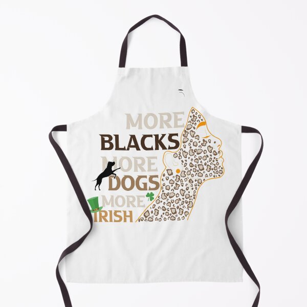 Item preview, More Blacks More Dogs More Irish beautiful african woman black dog silhouette Saint Patrick's Day Gift designed and sold by DrGamyx.