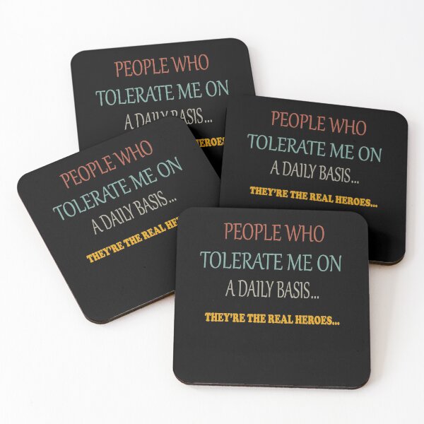 Item preview, People Who Tolerate Me On A Daily Basis They're The Real Heroes Funny Gifts  designed and sold by sichaz.