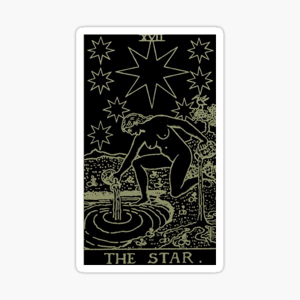 Golden Tarot - The Star Sticker