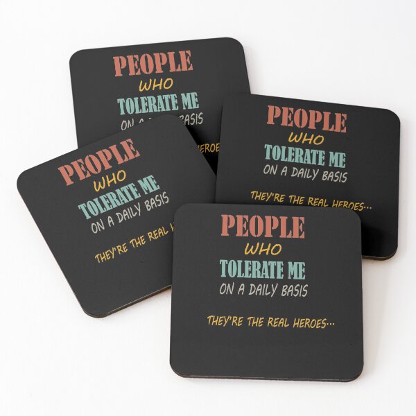 Item preview, People Who Tolerate Me On A Daily Basis They're The Real Heroes Funny Gifts  designed and sold by sichaz.