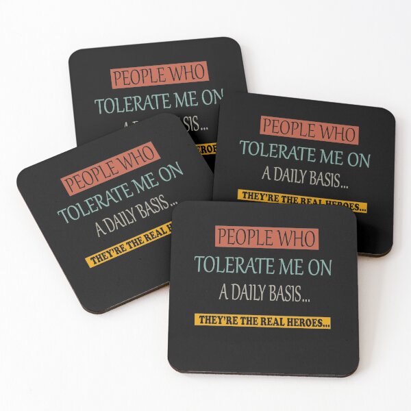 Item preview, People Who Tolerate Me On A Daily Basis They're The Real Heroes Funny Gifts  designed and sold by sichaz.