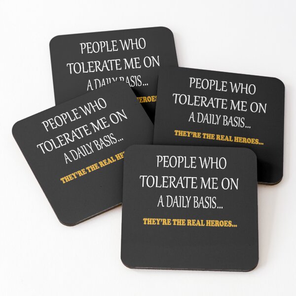 Item preview, People Who Tolerate Me On A Daily Basis They're The Real Heroes Funny Gifts  designed and sold by sichaz.