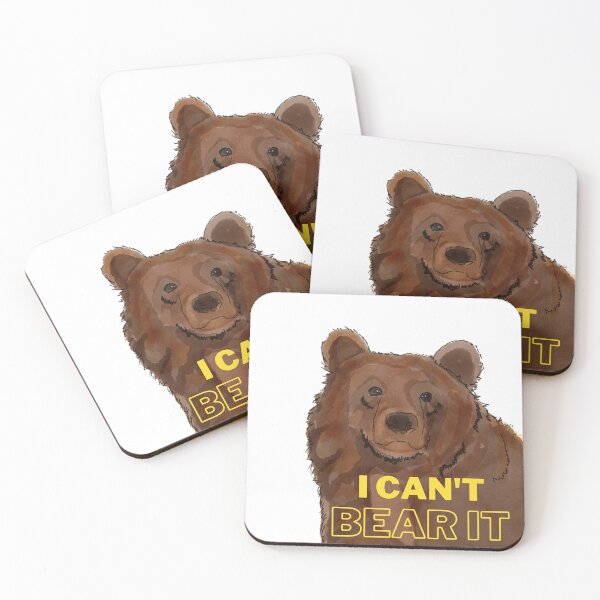 Item preview, I Can't Bear It - Cute Grizzly Bear designed and sold by BunnyBizarre.