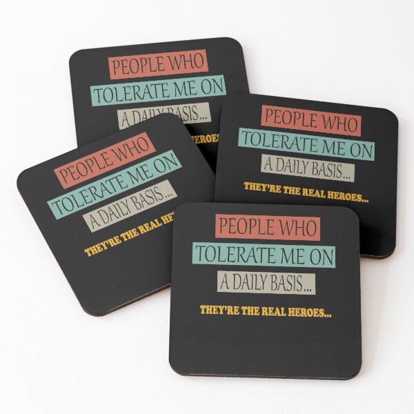 Item preview, People Who Tolerate Me On A Daily Basis They're The Real Heroes Funny Gifts  designed and sold by sichaz.