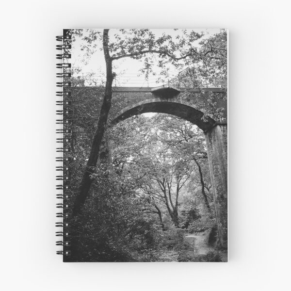 Item preview, Black and White Woodland Bridge - Dol Goch Falls designed and sold by PictureThisYT.