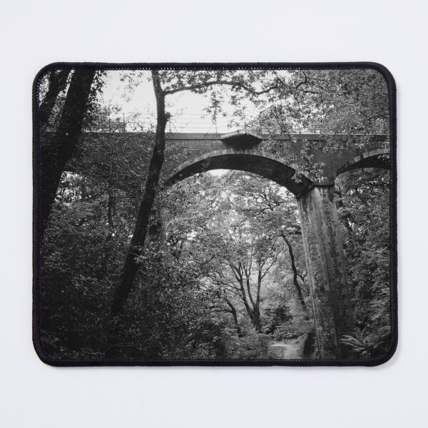 Item preview, Black and White Woodland Bridge - Dol Goch Falls designed and sold by PictureThisYT.