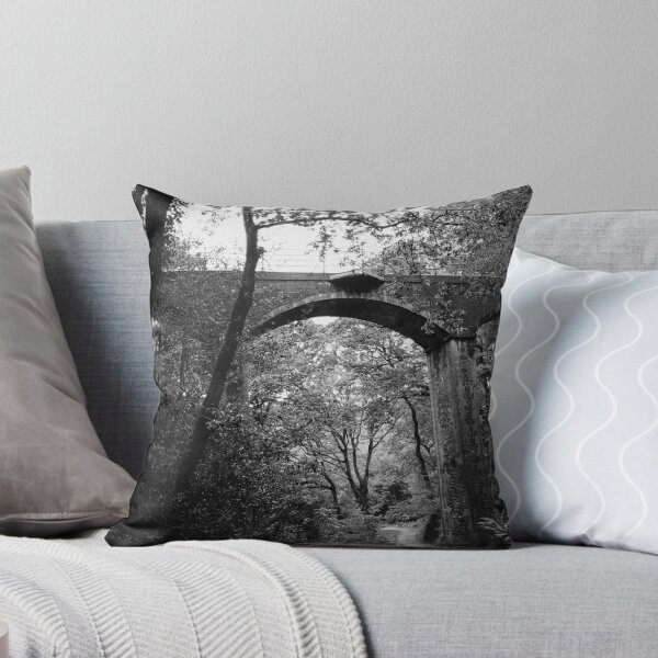 Item preview, Black and White Woodland Bridge - Dol Goch Falls designed and sold by PictureThisYT.