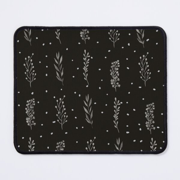 Item preview, Hojas y flores en blanco y negro designed and sold by RoGraphix.