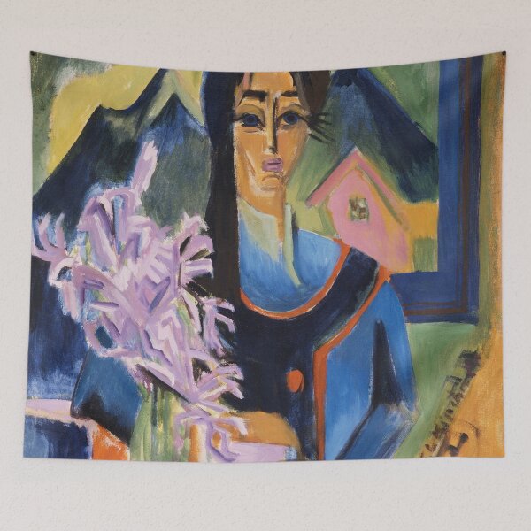 Item preview, Expressionism Painting Sunday in the Alps (1922) by Ernst Ludwig Kirchner designed and sold by Designedbysm.