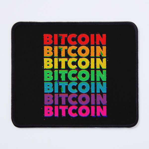 Item preview, Bitcoin Rainbow Glitch designed and sold by trajeado14.