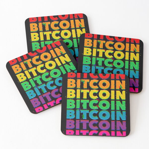 Item preview, Bitcoin Rainbow Glitch designed and sold by trajeado14.