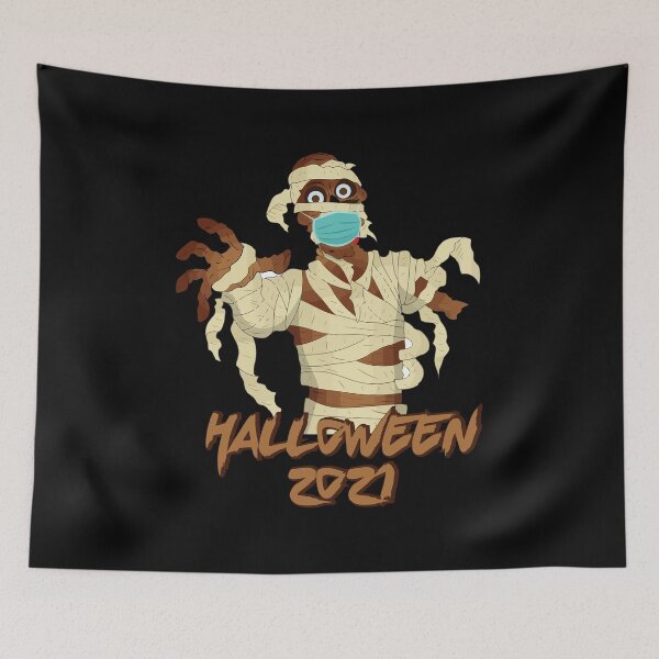 Item preview, Mummy With Face Mask Costume 2021 Halloween designed and sold by maddinstgt.