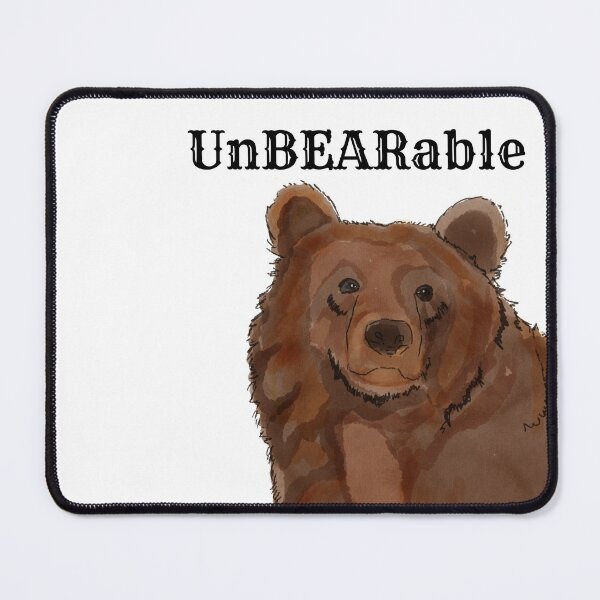 Item preview, UnBEARable - Grizzly Bear designed and sold by BunnyBizarre.