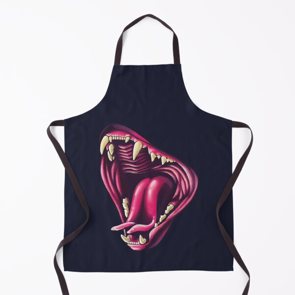 Item preview, Monstrous Mouth Cat with Split Tongue Hissing Showing Teeth designed and sold by cheeborg.