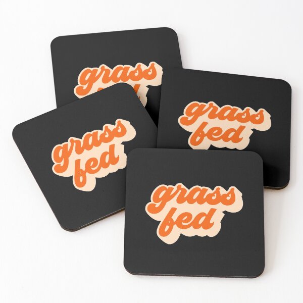 Item preview, Grass Fed Retro Groovy Vegan designed and sold by nanogarbanzo.