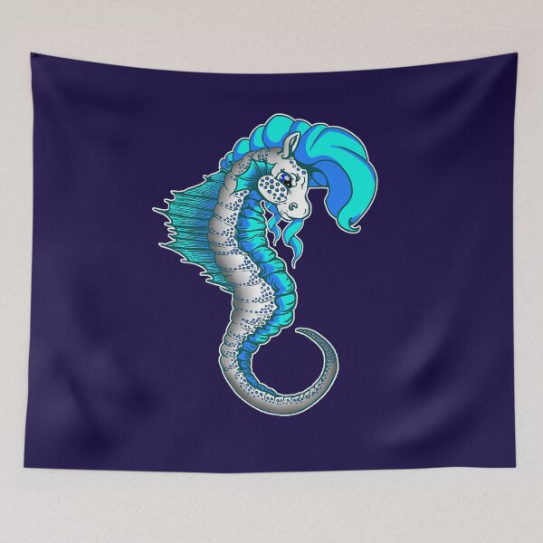 Item preview, Seahorse: Blue designed and sold by iduzarts.