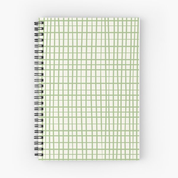 Item preview, Irregular Grid Pattern in Light Sage Green and Cream designed and sold by kierkegaard.