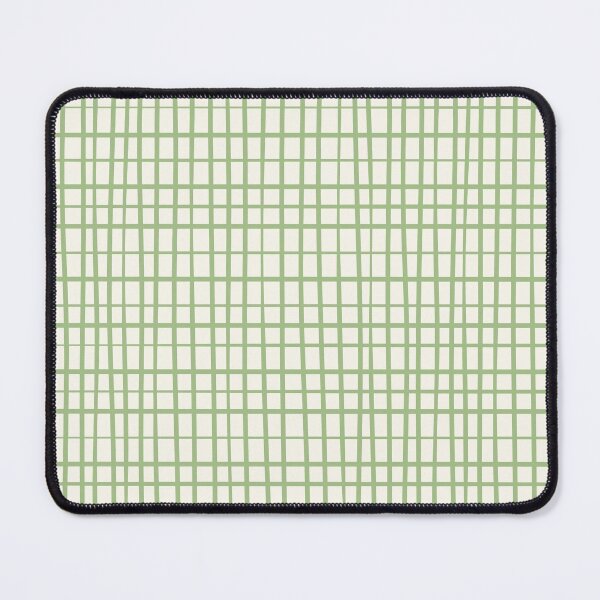 Item preview, Irregular Grid Pattern in Light Sage Green and Cream designed and sold by kierkegaard.