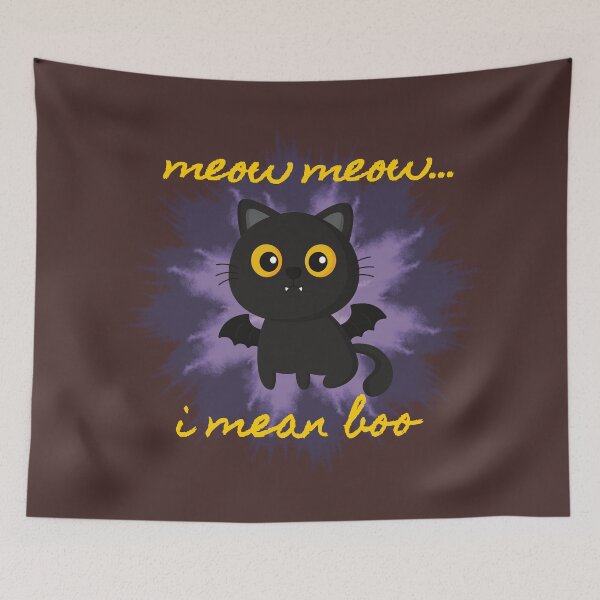 Item preview, Meow I Mean Boo Tie Dye Halloween Bleached designed and sold by Schka.