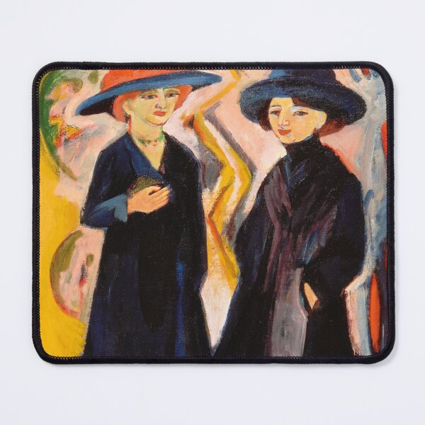 Item preview, Expressionism Painting Two Women (1922) by Ernst Ludwig Kirchner designed and sold by Designedbysm.