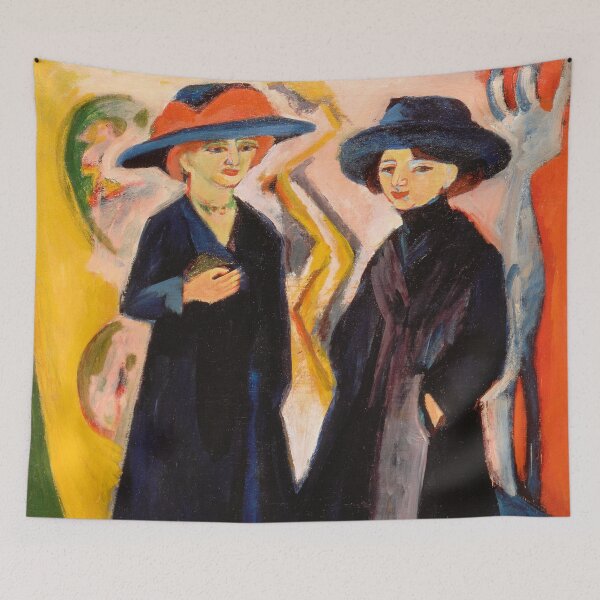 Item preview, Expressionism Painting Two Women (1922) by Ernst Ludwig Kirchner designed and sold by Designedbysm.