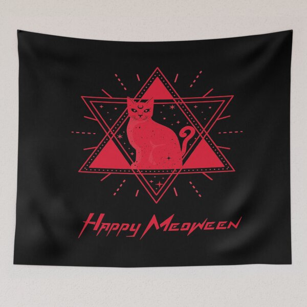 Item preview, Happy Meoween Cosmic Star Cat Happy Meoween Halloween Perfect on t-shirts To sticker packs designed and sold by LMcDs.