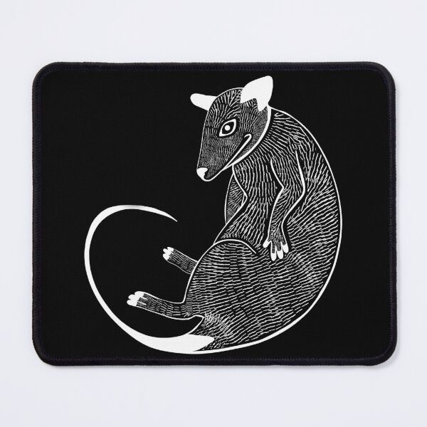Item preview, White Line Art Opossum designed and sold by Tori Thomas.