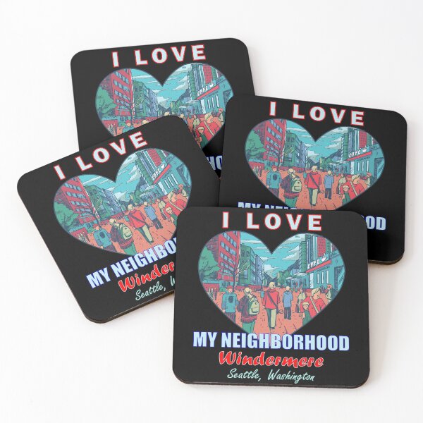 Item preview, I Love My Neighborhood Windermere Seattle - Community Pride designed and sold by artfulnotebook.