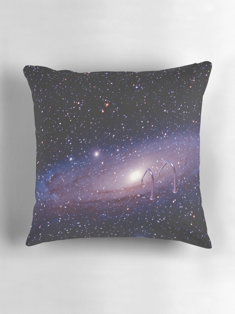 Thumbnail 3 of 4, Pillow, Milky Way Galaxy Pool designed and sold by RiddhiShah.