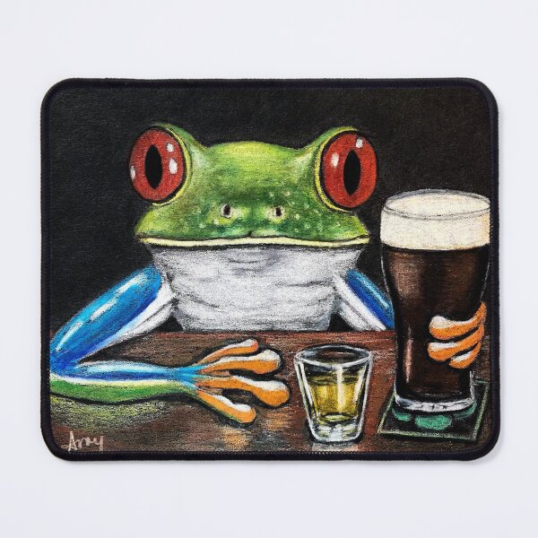 Item preview, Irish Pub Frog designed and sold by GardenPartyArt.