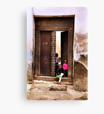 African Kids Zanzibar Canvas Print