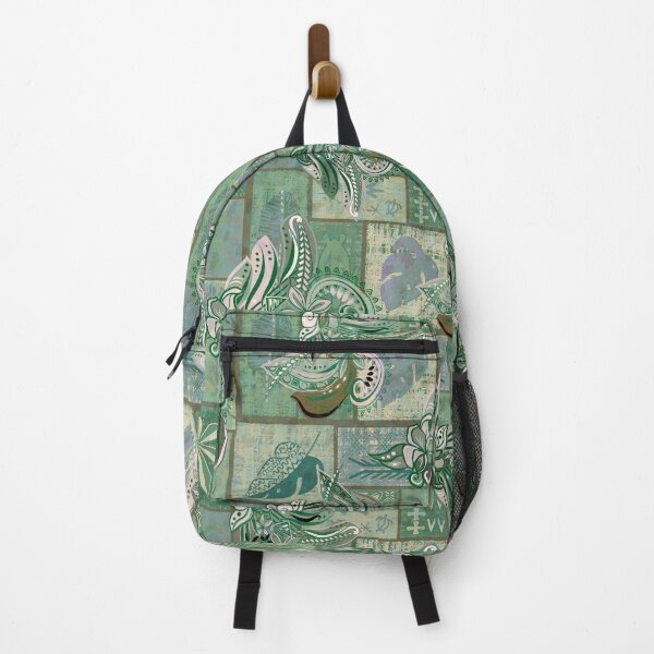 Item preview, Vintage Kauai Green Jungle Samoan Patchwork Tapa Artboard designed and sold by sunnthreads.
