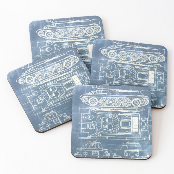 Item preview, T-34 Blueprint (AVAILABLE ON CLOTHING)  designed and sold by MW-Official.
