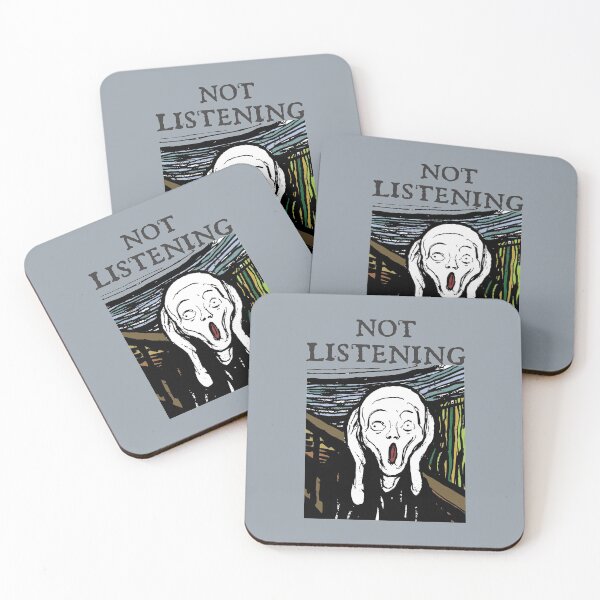 Item preview, The Scream, Not Listening designed and sold by BrainyKay.
