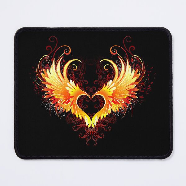 Item preview, Angel Fire Heart with Wings designed and sold by Blackmoon9.