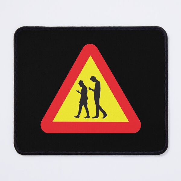 Item preview, Cell Phone Crossing Warning Road Sign designed and sold by abowlofsoda.
