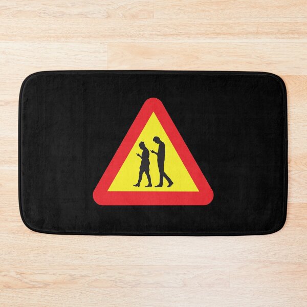 Item preview, Cell Phone Crossing Warning Road Sign designed and sold by abowlofsoda.