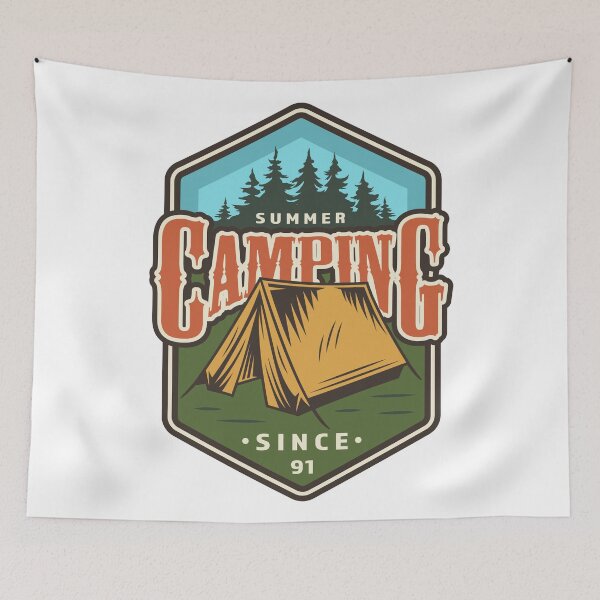 Item preview, Summer Camping Adventure designed and sold by Vector Scout Lab.