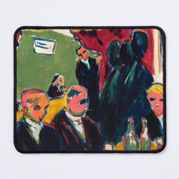 Item preview, Expressionism Painting Tavern (1909) by Ernst Ludwig Kirchner designed and sold by Designedbysm.