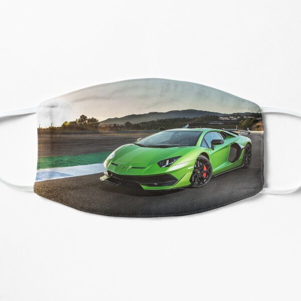 supercar verte Masque sans plis
