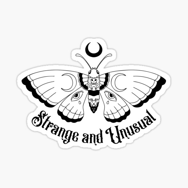 Strange And Unusual Sticker By Katiebidd Redbubble